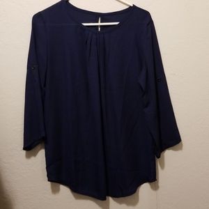 New navy blue blouse